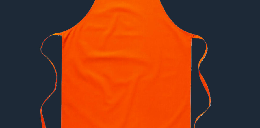 Fartuchy firmowe z haftowanym lub drukowanym logo/napisem.